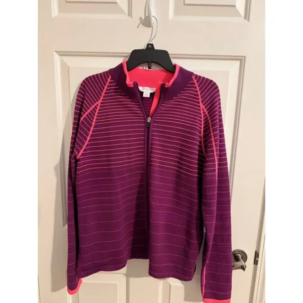 Annika Cutter & Buck Approach Technical Sweater Precision LAS00001 Purple XL